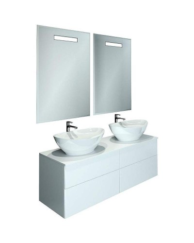 Тумба под раковину Orange Otto Ot-130TuSTONE подвесная Белый глянцевый