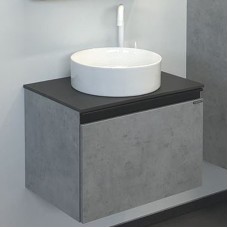Тумба с раковиной Comforty Эдинбург 60 00-00002782 подвесная Бетон светлый