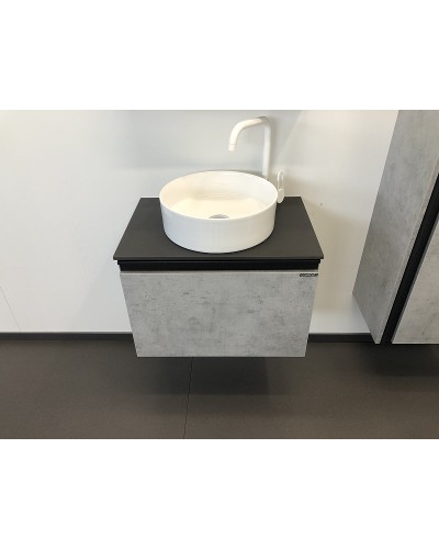 Тумба с раковиной Comforty Эдинбург 60 00-00002782 подвесная Бетон светлый