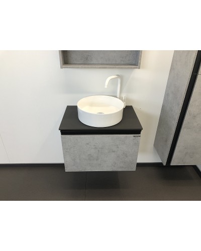 Тумба с раковиной Comforty Эдинбург 60 00-00002782 подвесная Бетон светлый