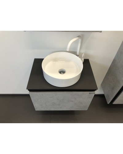 Тумба с раковиной Comforty Эдинбург 60 00-00002782 подвесная Бетон светлый