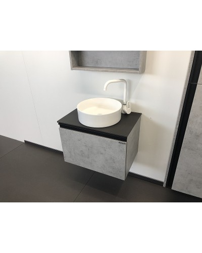 Тумба с раковиной Comforty Эдинбург 60 00-00002782 подвесная Бетон светлый