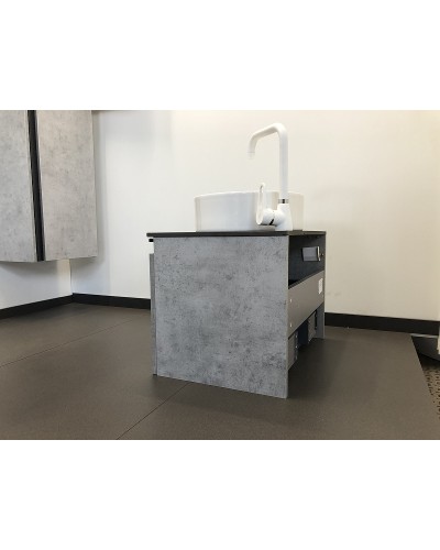 Тумба с раковиной Comforty Эдинбург 60 00-00002782 подвесная Бетон светлый