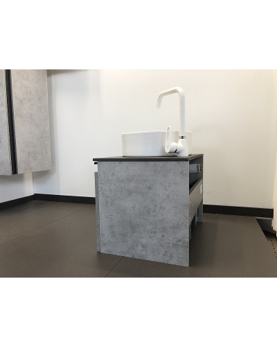 Тумба с раковиной Comforty Эдинбург 60 00-00002782 подвесная Бетон светлый