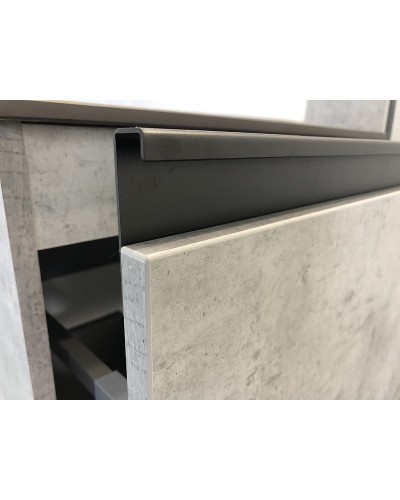 Тумба с раковиной Comforty Эдинбург 60 00-00002782 подвесная Бетон светлый