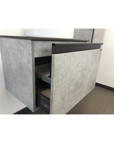 Тумба с раковиной Comforty Эдинбург 60 00-00002782 подвесная Бетон светлый