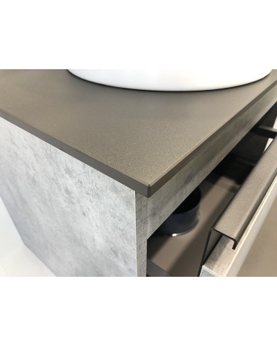 Тумба с раковиной Comforty Эдинбург 60 00-00002782 подвесная Бетон светлый