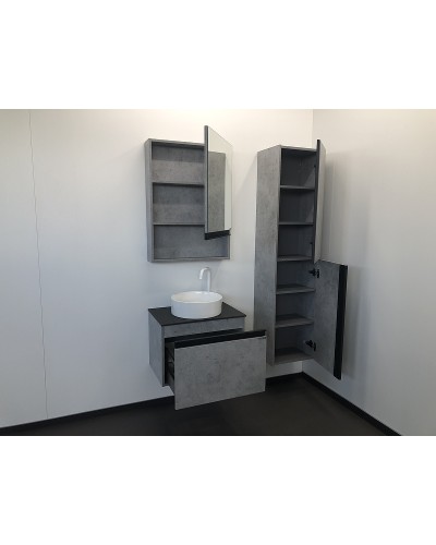 Тумба с раковиной Comforty Эдинбург 60 00-00002782 подвесная Бетон светлый