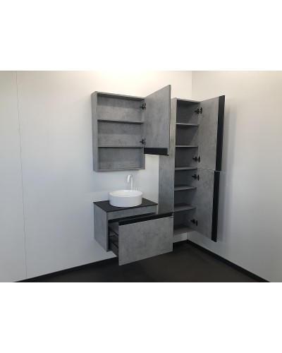 Тумба с раковиной Comforty Эдинбург 60 00-00002782 подвесная Бетон светлый