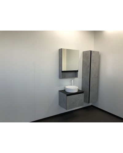 Тумба с раковиной Comforty Эдинбург 60 00-00002782 подвесная Бетон светлый