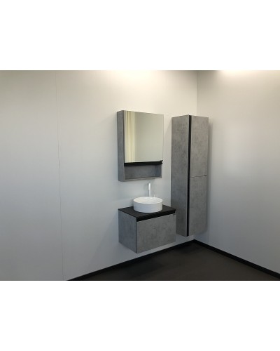 Тумба с раковиной Comforty Эдинбург 60 00-00002782 подвесная Бетон светлый