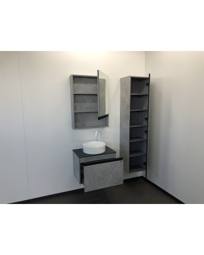 Тумба с раковиной Comforty Эдинбург 60 00-00002782 подвесная Бетон светлый