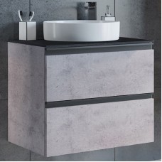 Тумба с раковиной Comforty Эдинбург 60-2 00-00005701 подвесная Бетон светлый