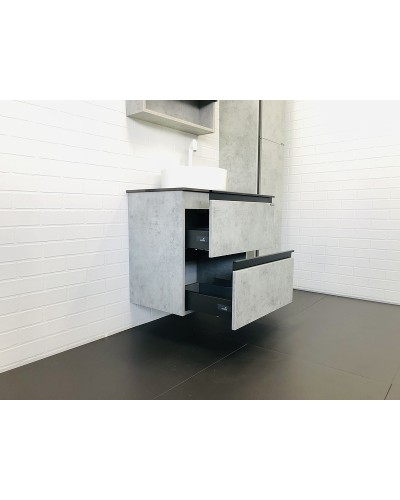 Тумба с раковиной Comforty Эдинбург 60-2 00-00005701 подвесная Бетон светлый