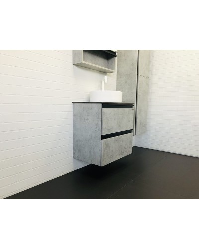 Тумба с раковиной Comforty Эдинбург 60-2 00-00005701 подвесная Бетон светлый