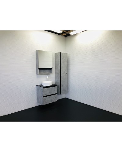 Тумба с раковиной Comforty Эдинбург 60-2 00-00005701 подвесная Бетон светлый