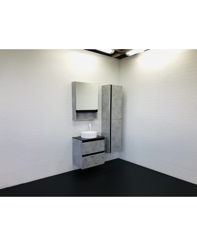 Тумба с раковиной Comforty Эдинбург 60-2 00-00005701 подвесная Бетон светлый