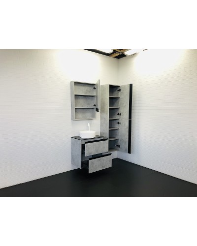 Тумба с раковиной Comforty Эдинбург 60-2 00-00005701 подвесная Бетон светлый