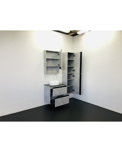 Тумба с раковиной Comforty Эдинбург 60-2 00-00005701 подвесная Бетон светлый