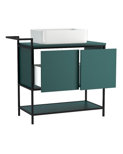 Тумба под раковину Cersanit Botanique 100 63015 Зеленая