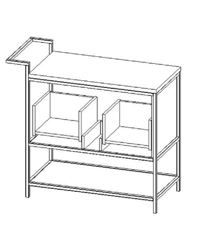 Тумба под раковину Cersanit Botanique 100 63015 Зеленая