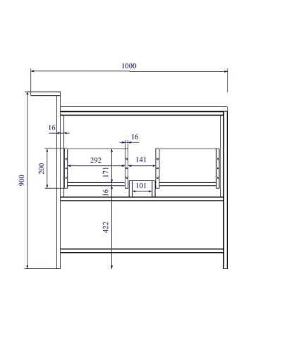 Тумба под раковину Cersanit Botanique 100 63015 Зеленая