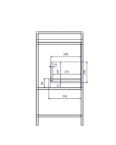 Тумба под раковину Cersanit Botanique 100 63015 Зеленая