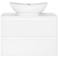 Тумба под раковину Style Line Монако 80 Люкс Plus ЛС-00000634 подвесная Осина белая Белый Лакобель