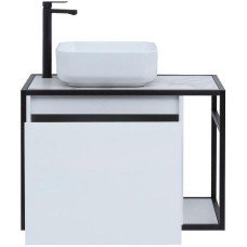Тумба под раковину Aquanet Nova Lite Loft 75L 261650 подвесная Белый глянец