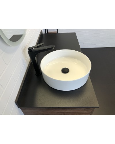 Тумба с раковиной Comforty Порто 120-1 00-00000828 подвесная Дуб темно-коричневый