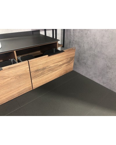 Тумба с раковиной Comforty Порто 120-1 00-00000828 подвесная Дуб темно-коричневый