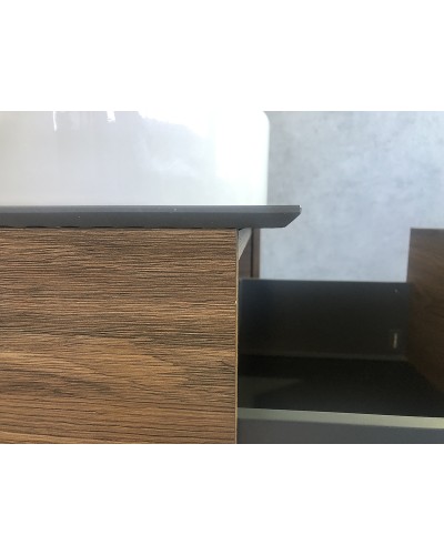 Тумба с раковиной Comforty Порто 120-1 00-00000828 подвесная Дуб темно-коричневый