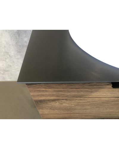 Тумба с раковиной Comforty Порто 120-1 00-00000828 подвесная Дуб темно-коричневый