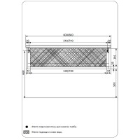 Тумба под раковину 1MarKa Nega 80П Ц0000002813 подвесная Белый глянец