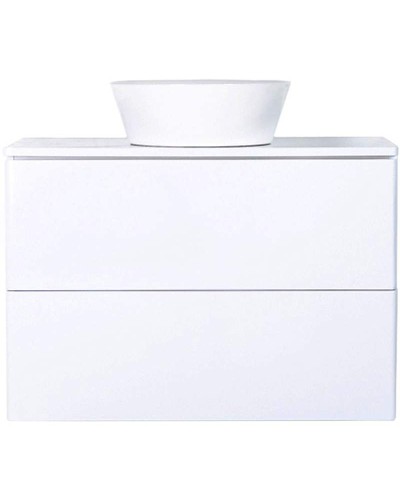 Тумба с раковиной Orange Otto 75 Ot-75TuMDF+B08-360W подвесная Белый глянец