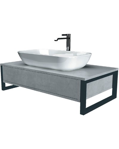 Тумба под раковину 1MarKa Grunge Loft 70П Ц0000015938 подвесная Бетон светлый