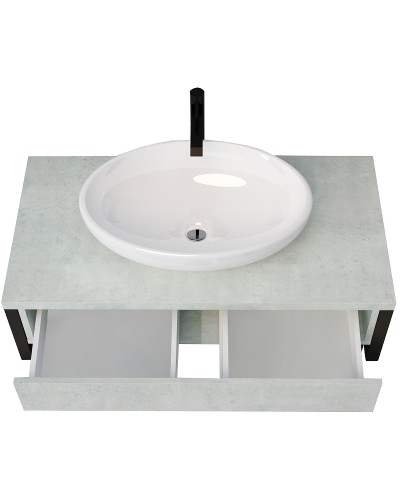 Тумба под раковину 1MarKa Grunge Loft 70П Ц0000015938 подвесная Бетон светлый