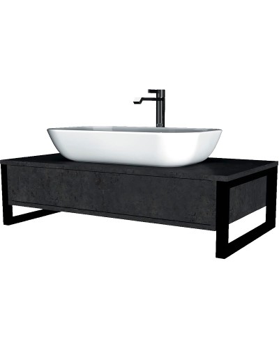 Тумба под раковину 1MarKa Grunge Loft 70П Ц0000015939 подвесная Бетон темно-серый