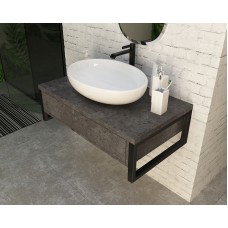 Тумба под раковину 1MarKa Grunge Loft 70П Ц0000015939 подвесная Бетон темно-серый