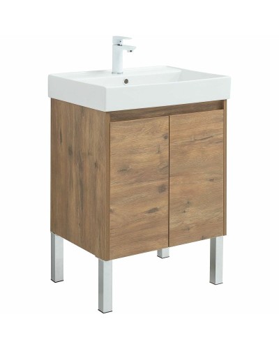 Тумба под раковину Aquanet Nova Lite 60 298849 подвесная Дуб рустикальный