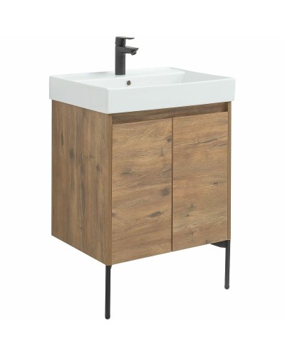 Тумба под раковину Aquanet Nova Lite 60 298849 подвесная Дуб рустикальный