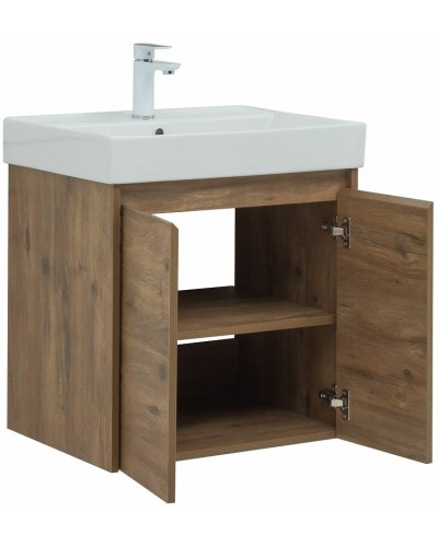 Тумба под раковину Aquanet Nova Lite 60 298849 подвесная Дуб рустикальный