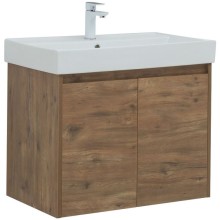 Тумба под раковину Aquanet Nova Lite 75 298852 подвесная Дуб рустикальный