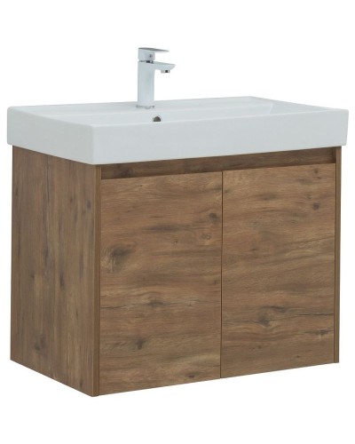 Тумба под раковину Aquanet Nova Lite 75 298852 подвесная Дуб рустикальный