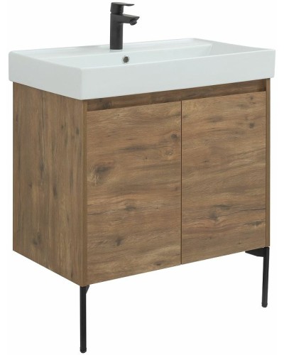 Тумба под раковину Aquanet Nova Lite 75 298852 подвесная Дуб рустикальный