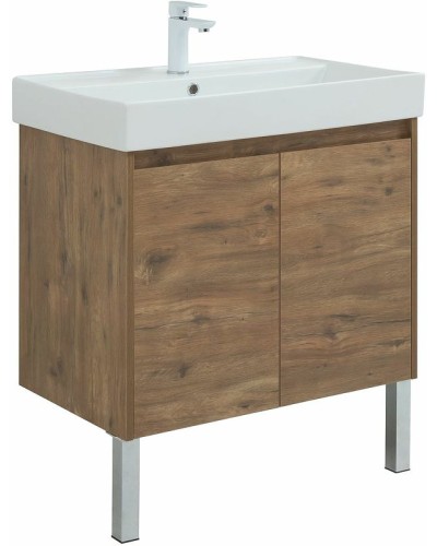 Тумба под раковину Aquanet Nova Lite 75 298852 подвесная Дуб рустикальный