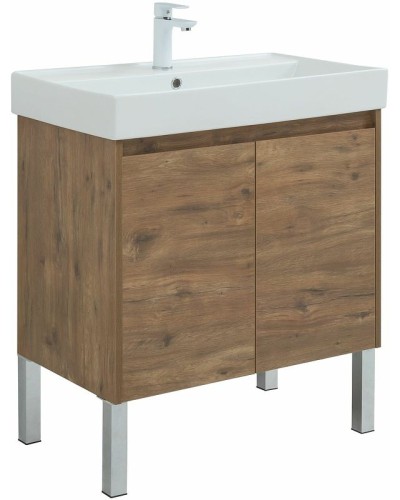 Тумба под раковину Aquanet Nova Lite 75 298852 подвесная Дуб рустикальный