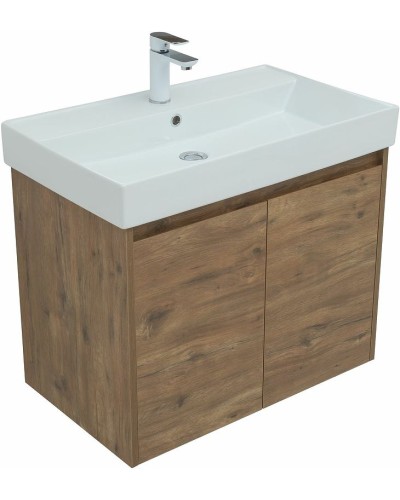 Тумба под раковину Aquanet Nova Lite 75 298852 подвесная Дуб рустикальный