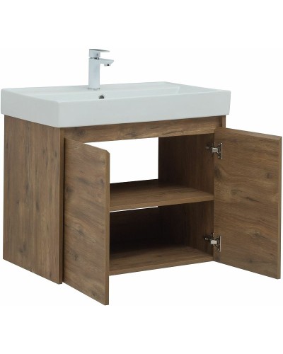Тумба под раковину Aquanet Nova Lite 75 298852 подвесная Дуб рустикальный