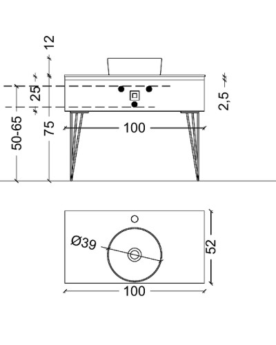 Тумба под раковину Boheme Armadi Art Lucido 100 770-100-W подвесная Жемчужный белый